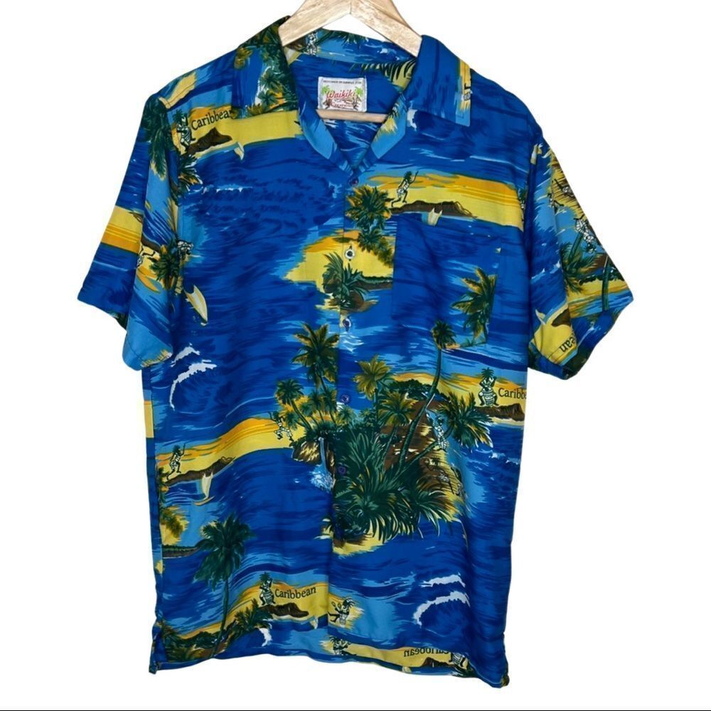 WAIKIKI CREATIONS Vintage Hawaiian Shirt Size Large
